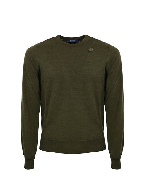 Maglia Sebastien Merino verde militare K-WAY | K 6113BWWMR